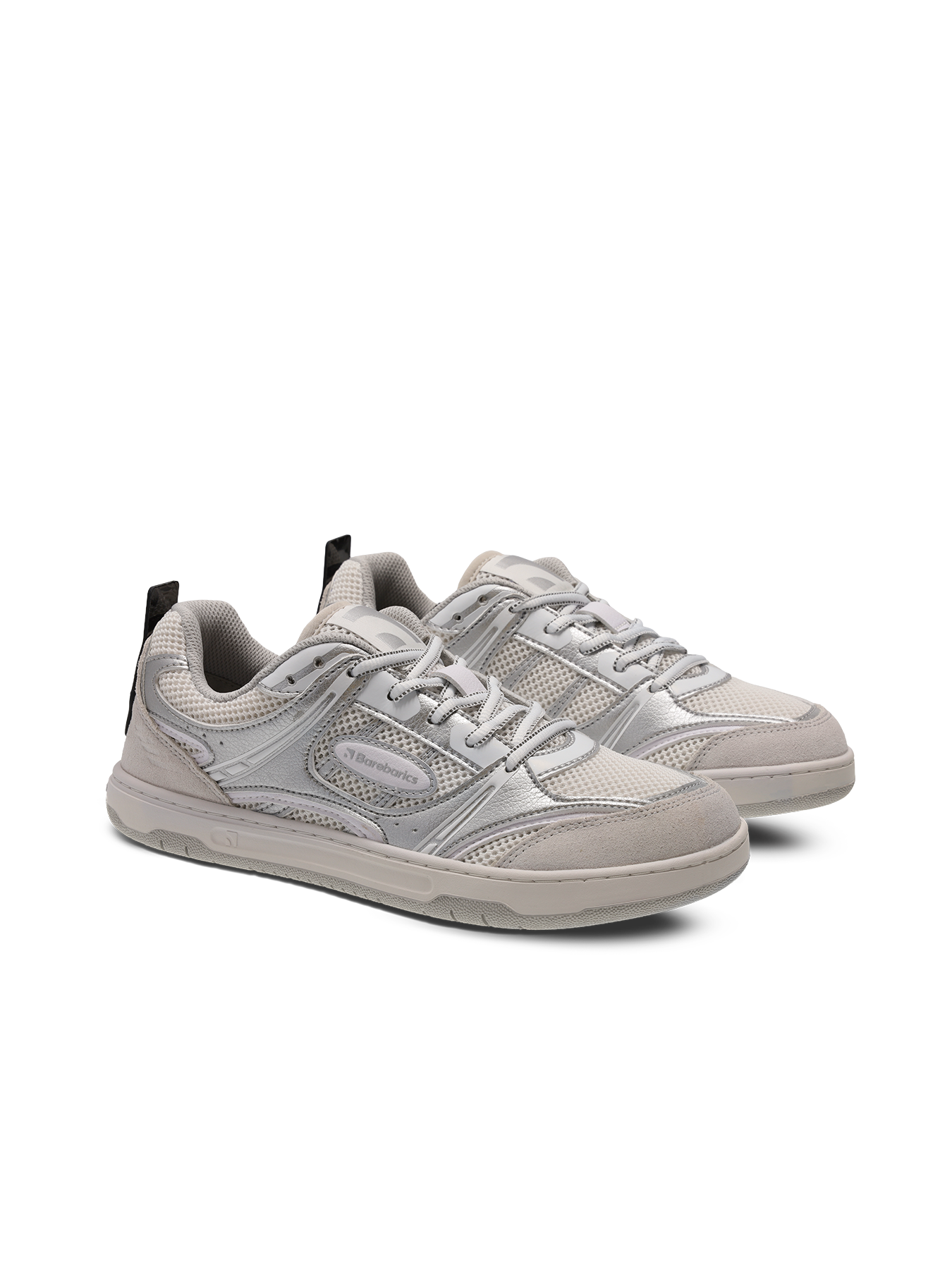 Barfuß-Sneaker Barebarics Dropsta - Silver & White