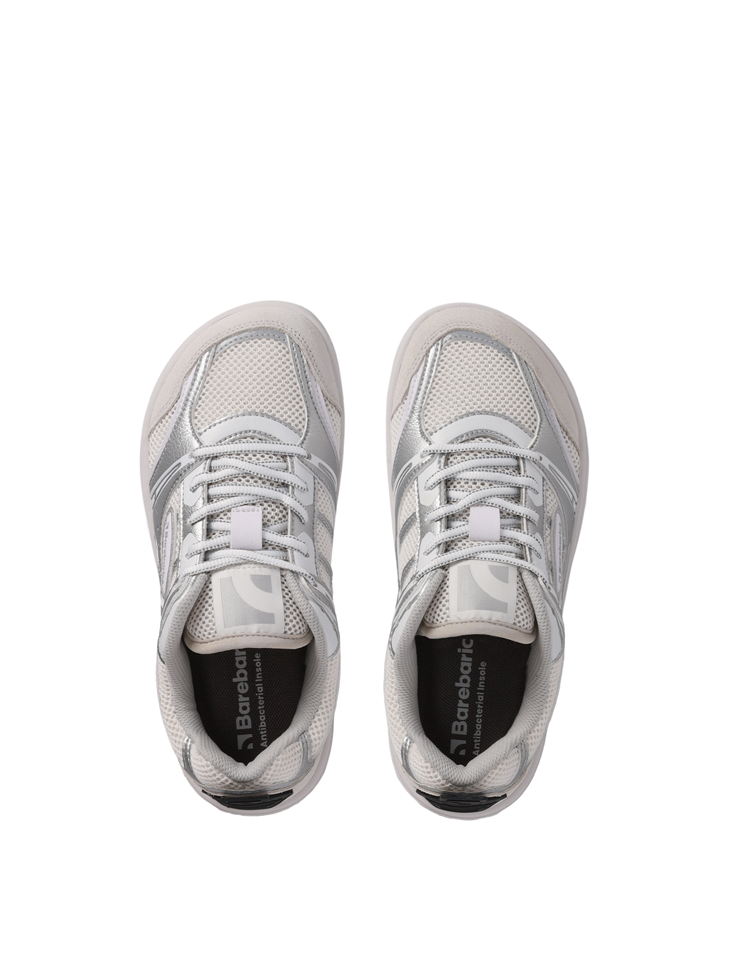 Barfuß-Sneaker Barebarics Dropsta - Silver & White