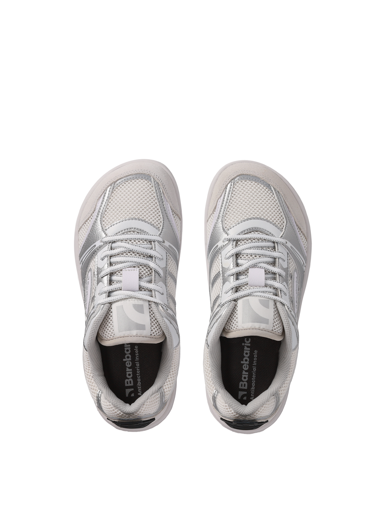 Barfuß-Sneaker Barebarics Dropsta - Silver & White