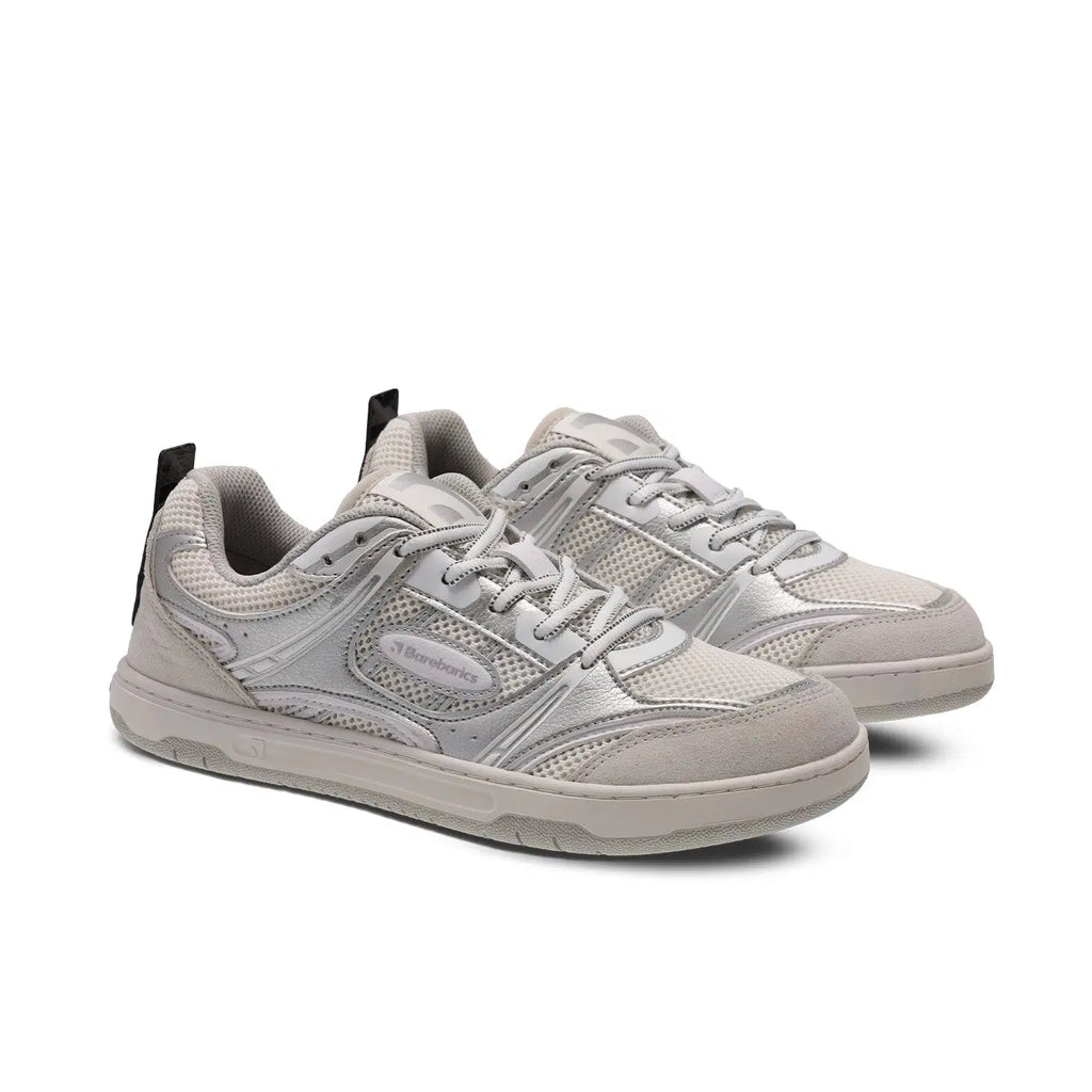 Barfuß-Sneaker Barebarics Dropsta - Silver & White