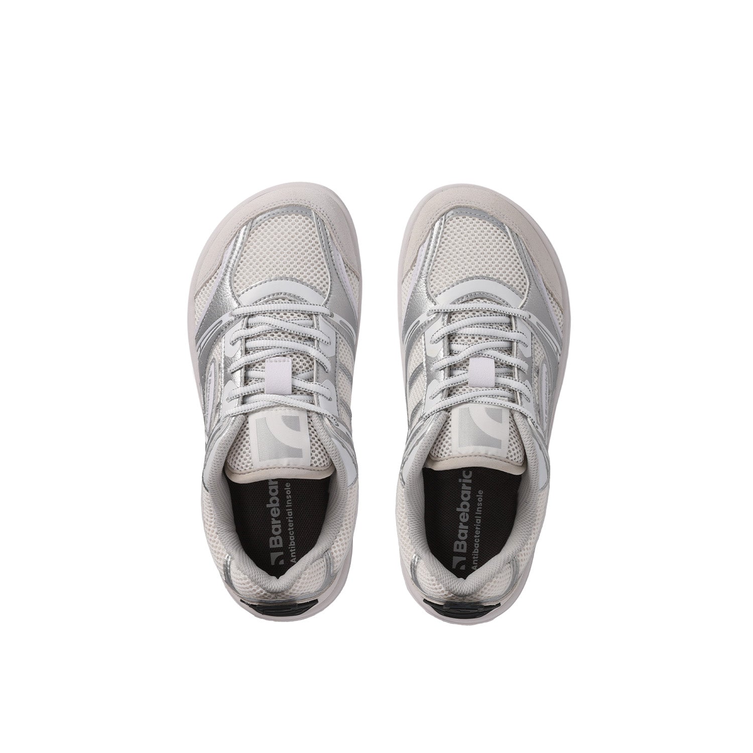 Barfuß-Sneaker Barebarics Dropsta - Silver & White