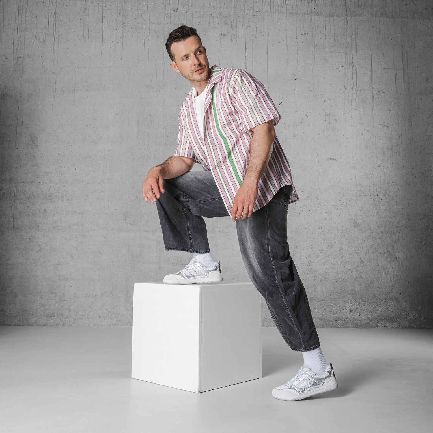 Barfuß-Sneaker Barebarics Dropsta - Silver & White