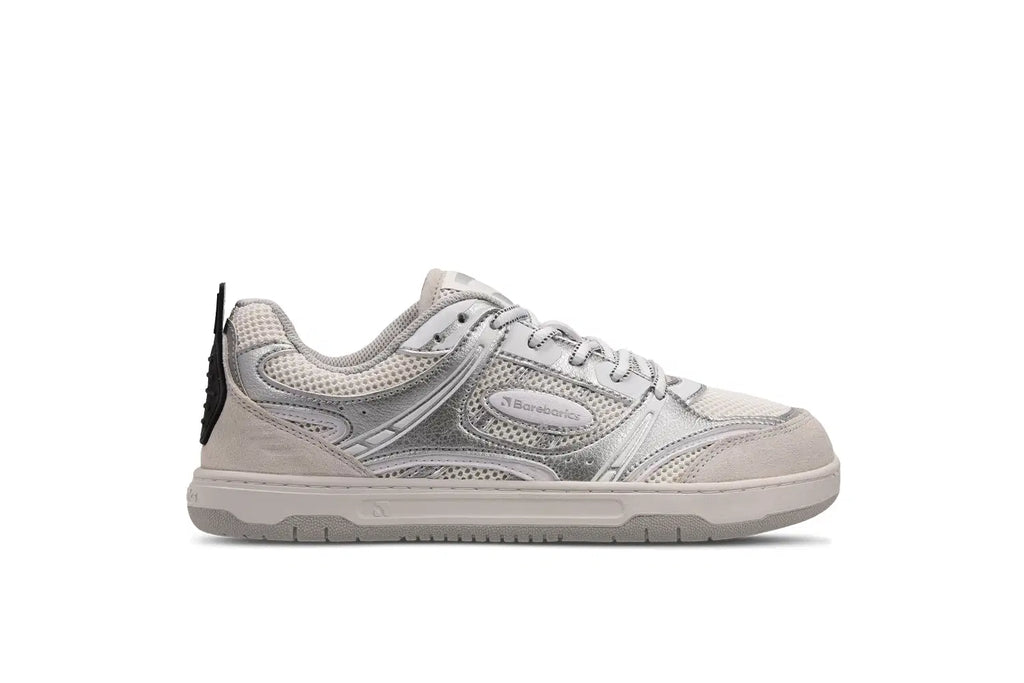 Barfuß-Sneaker Barebarics Dropsta - Silver & White