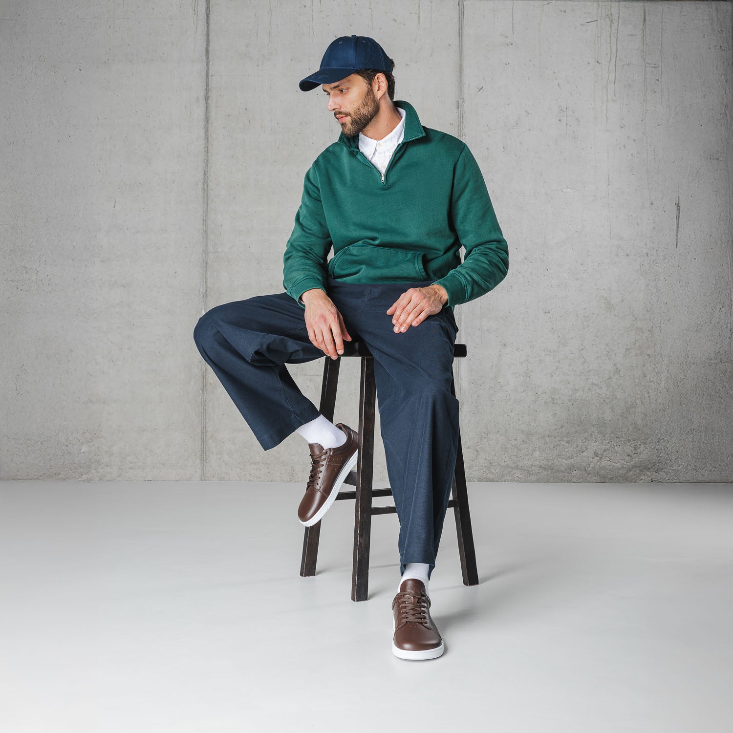 Barfuß-Sneaker Barebarics Enigma - Dunkelbraun