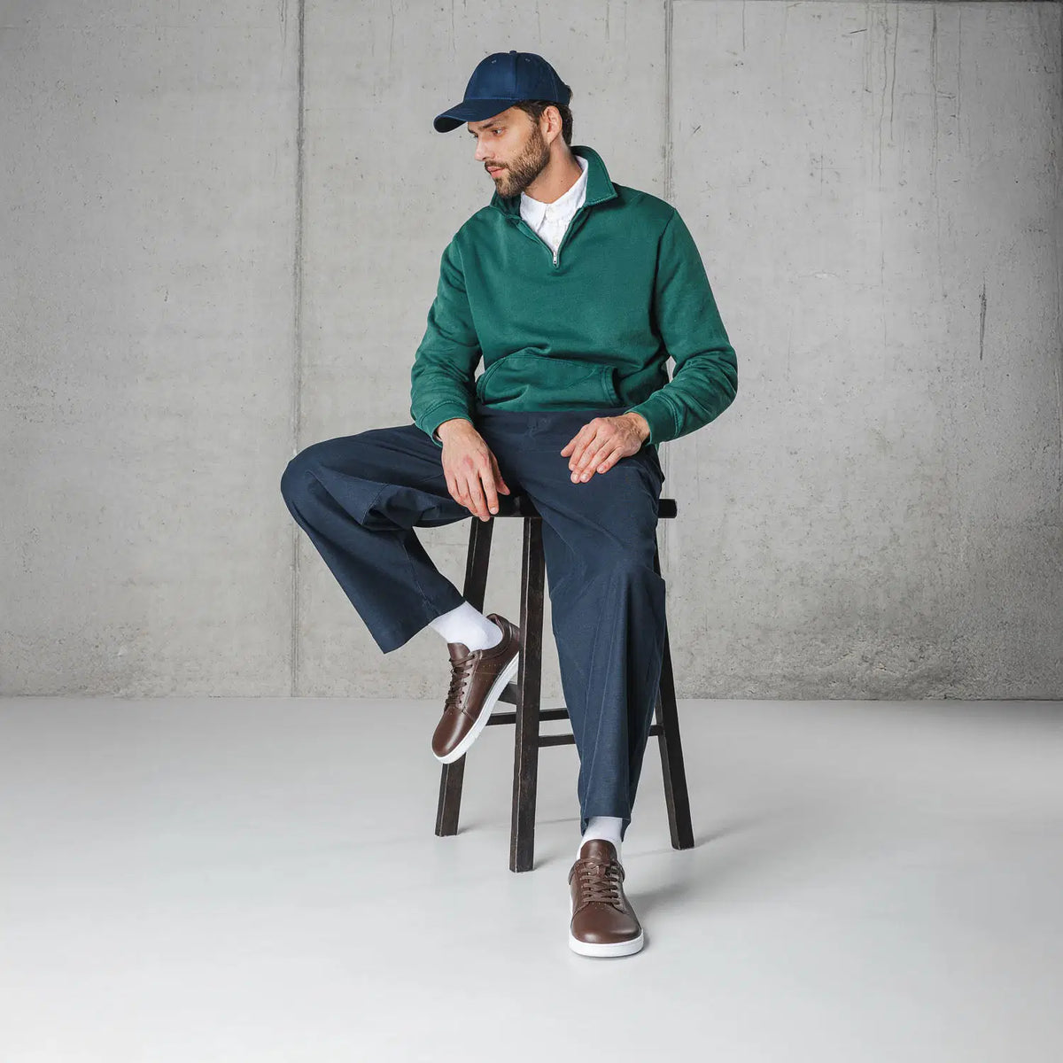 Barfuß-Sneaker Barebarics Enigma - Dunkelbraun