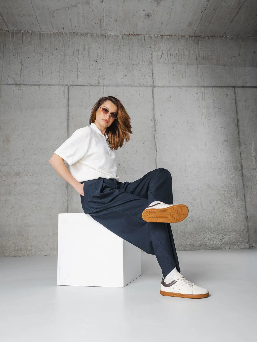 Barfuß-Sneaker Barebarics Enigma - Ivory