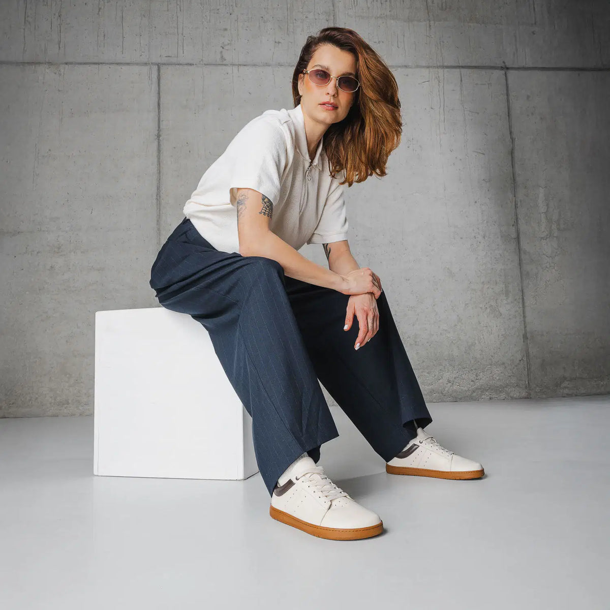Barfuß-Sneaker Barebarics Enigma - Ivory