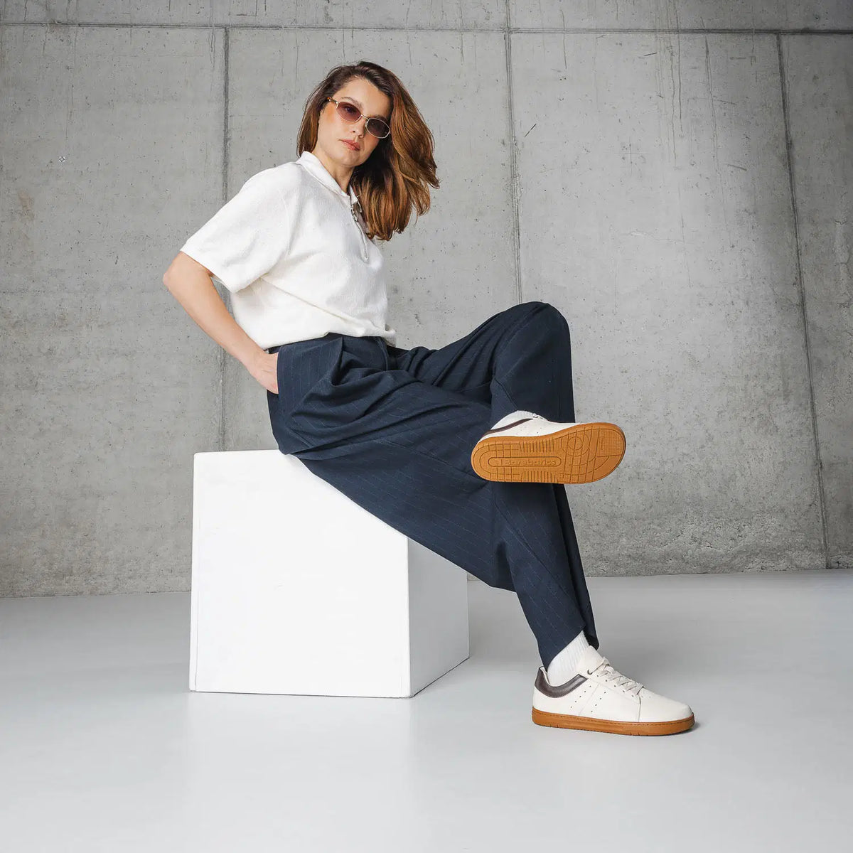Barfuß-Sneaker Barebarics Enigma - Ivory