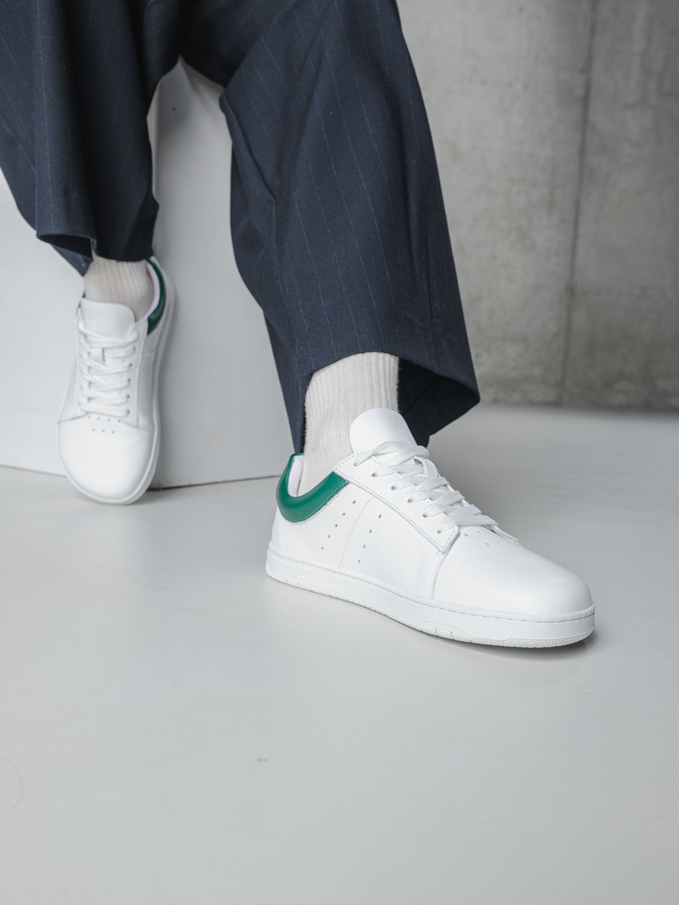 Barfußschuhe Barebarics Enigma - Weiß & Dunkelgrün