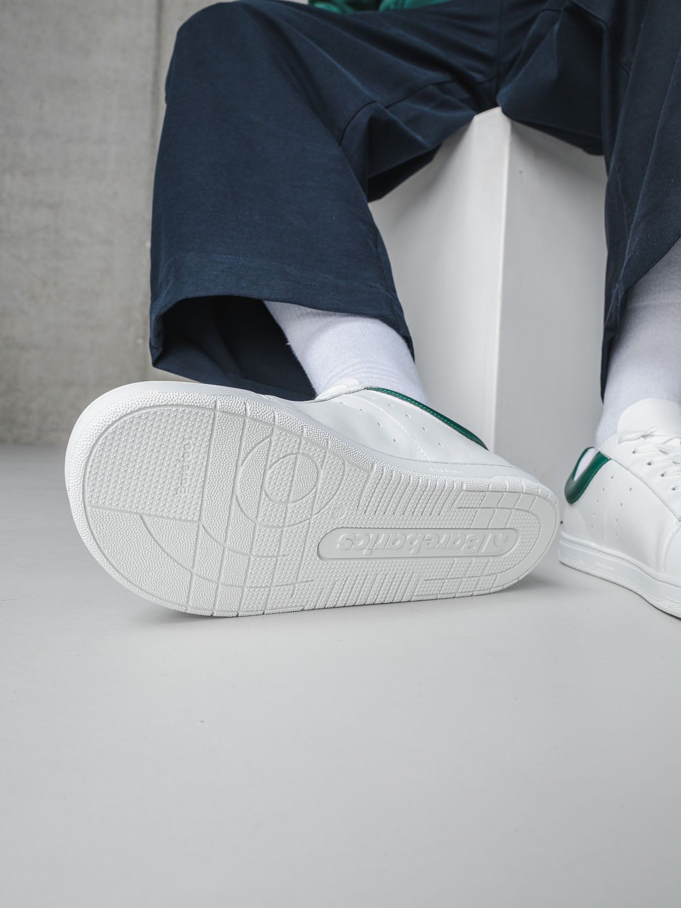 Barfußschuhe Barebarics Enigma - Weiß & Dunkelgrün