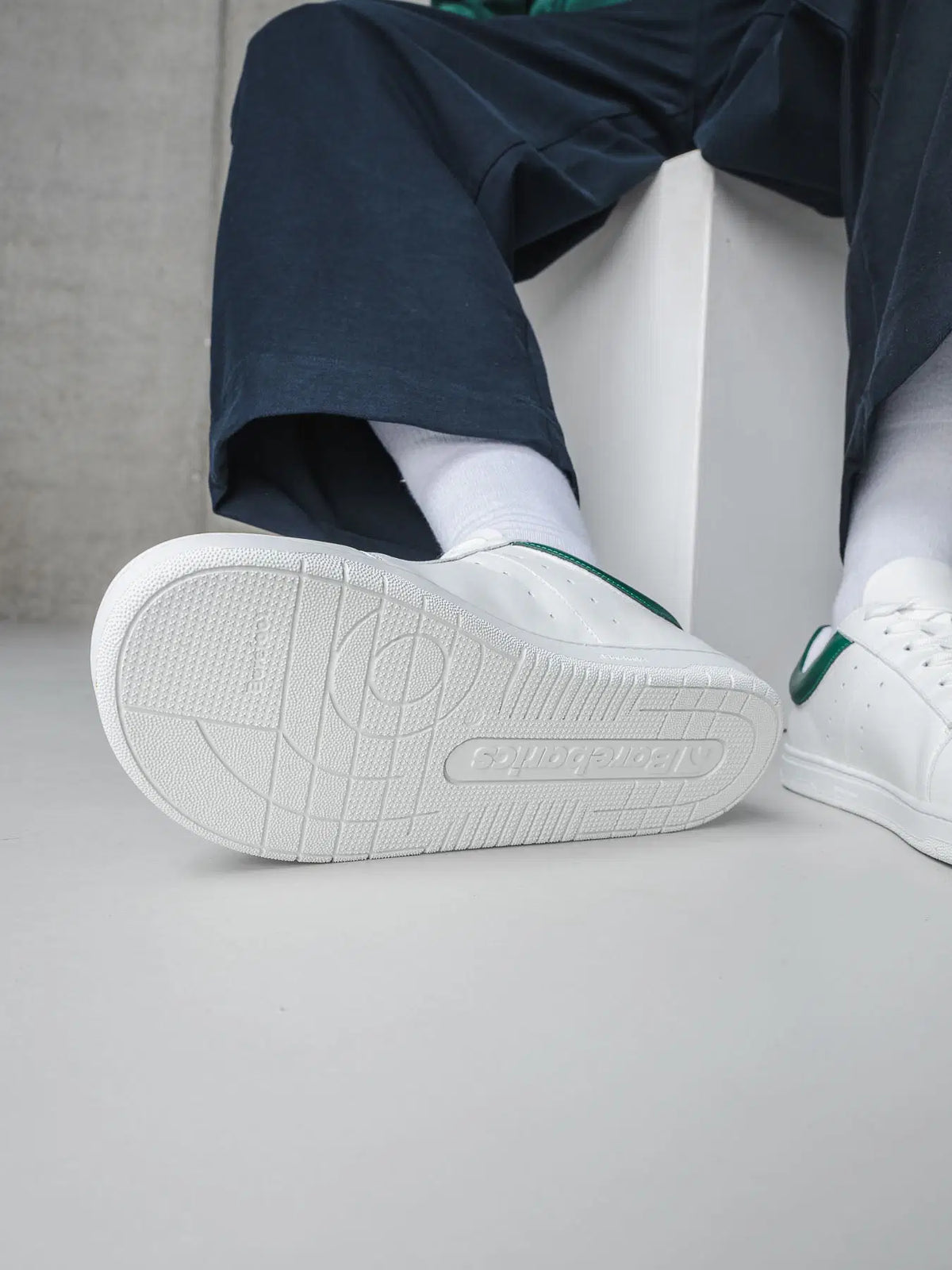 Barefoot Sneakers Barebarics Enigma - White & Dark Green