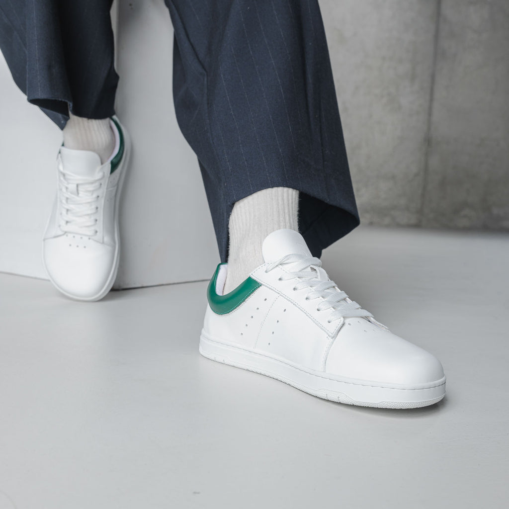 Barfußschuhe Barebarics Enigma - Weiß & Dunkelgrün