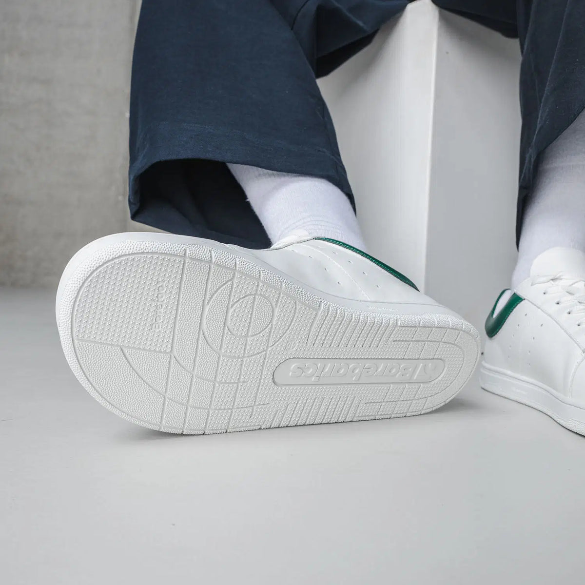 Barefoot Sneakers Barebarics Enigma - White & Dark Green