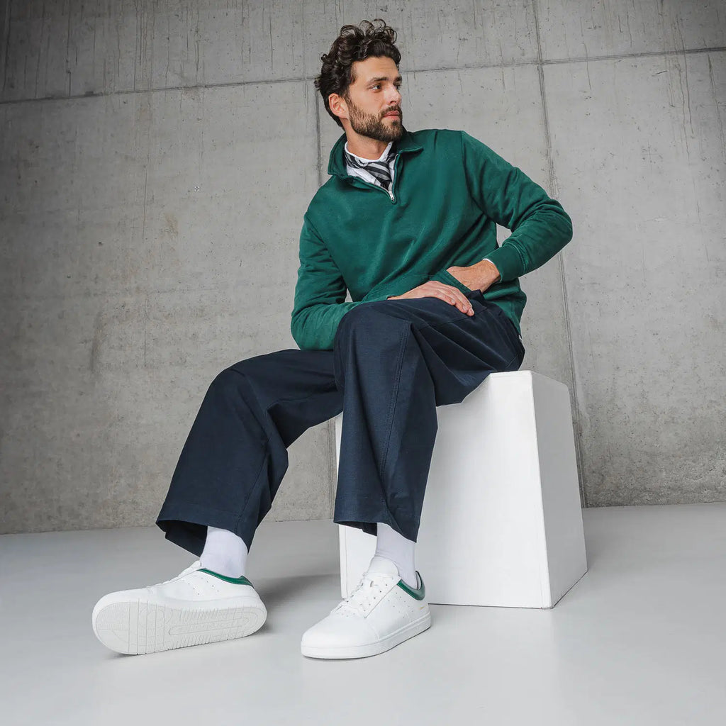 Barefoot Sneakers Barebarics Enigma - White & Dark Green