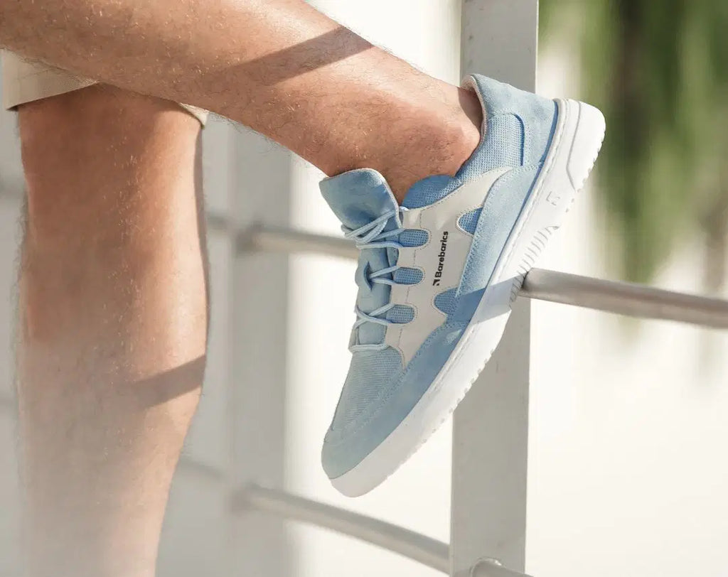 Barfuß-Sneaker Barebarics Evo - Hellblau & Weiß