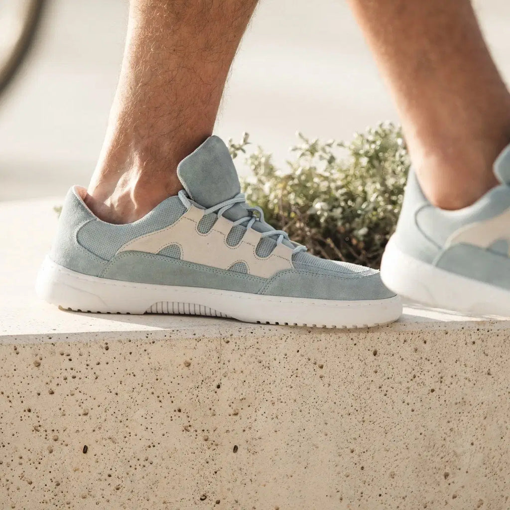 Barfuß-Sneaker Barebarics Evo - Hellblau & Weiß