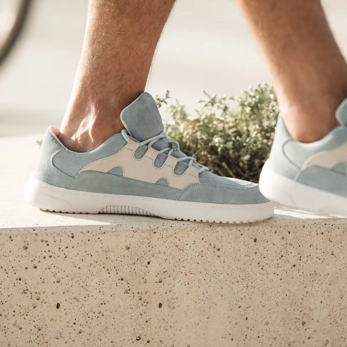 Barfuß-Sneaker Barebarics Evo - Hellblau & Weiß