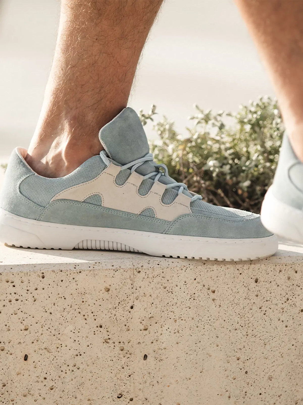 Barfuß-Sneaker Barebarics Evo - Hellblau & Weiß