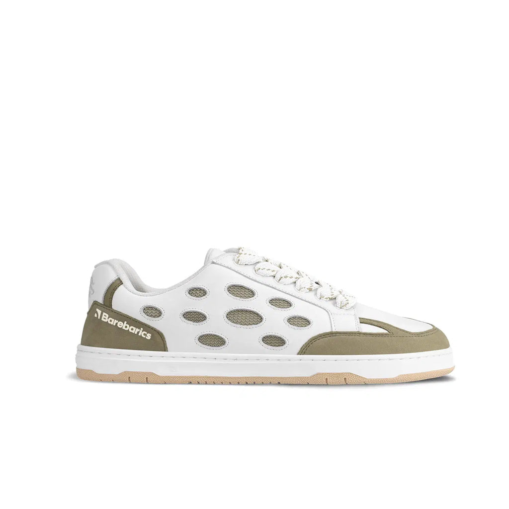 Barfußschuhe Barebarics Fusion - White & Army Brown
