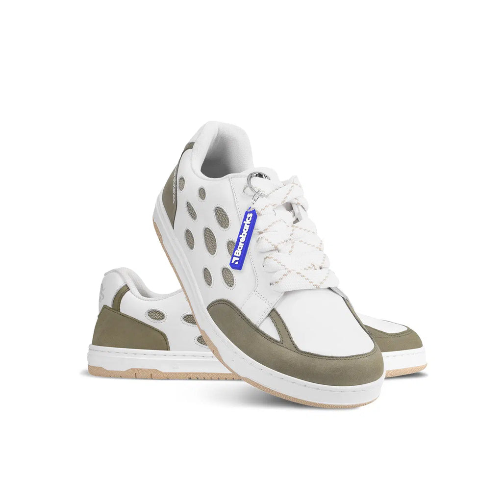 Barfußschuhe Barebarics Fusion - White & Army Brown