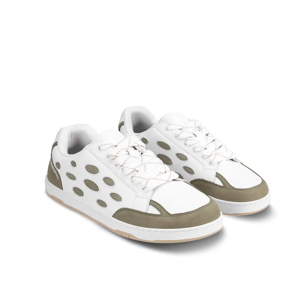 Barfußschuhe Barebarics Fusion - White & Army Brown