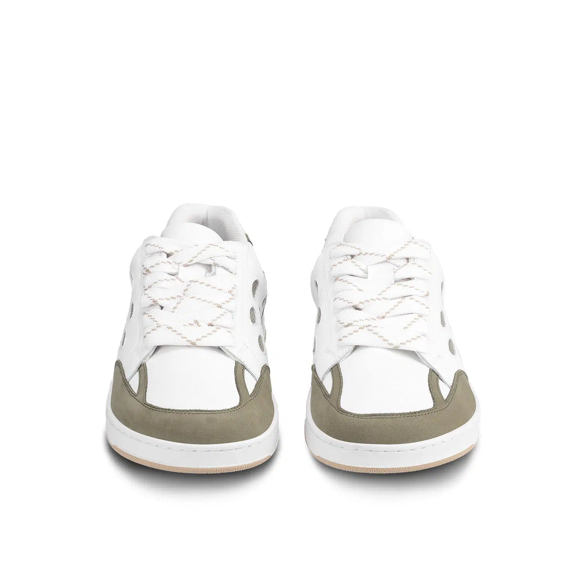 Barfußschuhe Barebarics Fusion - White & Army Brown