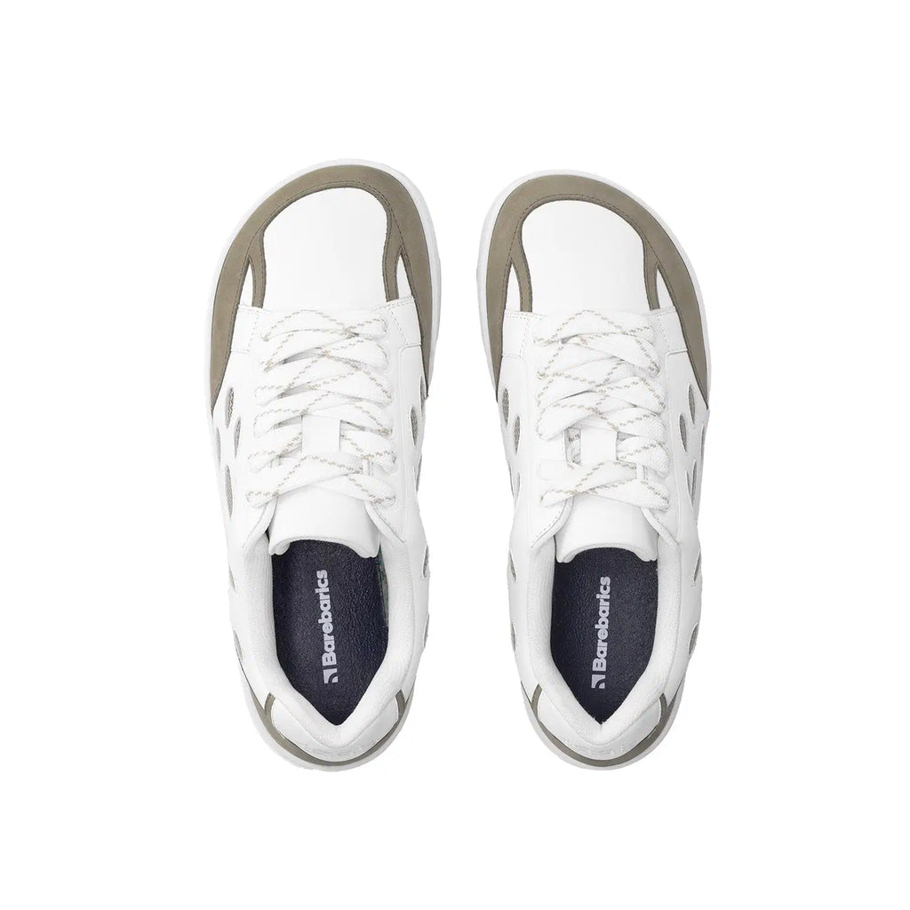 Barfußschuhe Barebarics Fusion - White & Army Brown