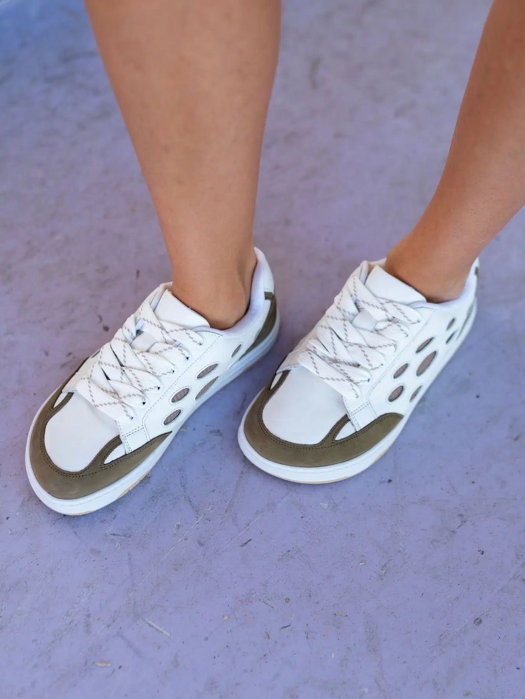 Barfußschuhe Barebarics Fusion - White & Army Brown