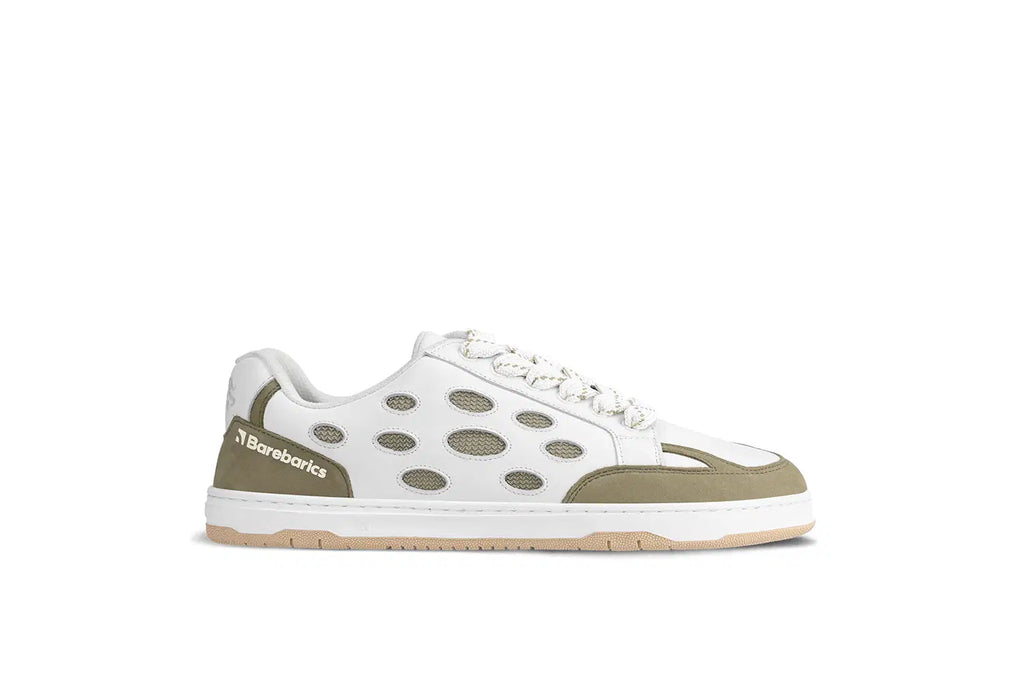 Barfußschuhe Barebarics Fusion - White & Army Brown