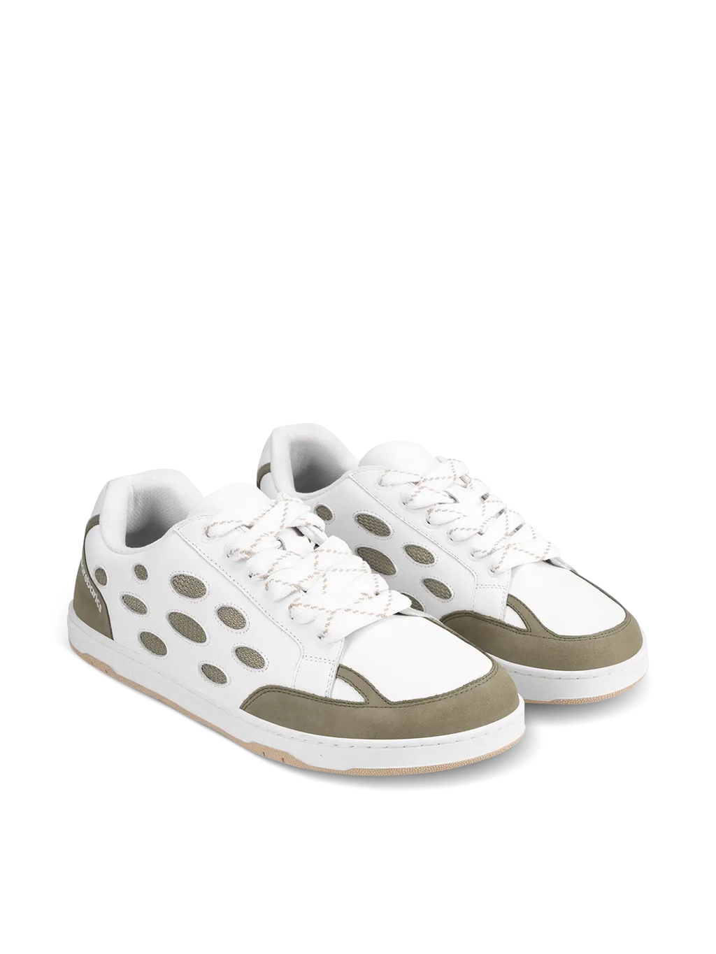 Barfußschuhe Barebarics Fusion - White & Army Brown