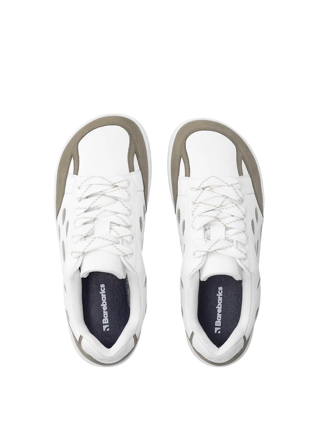 Barfußschuhe Barebarics Fusion - White & Army Brown