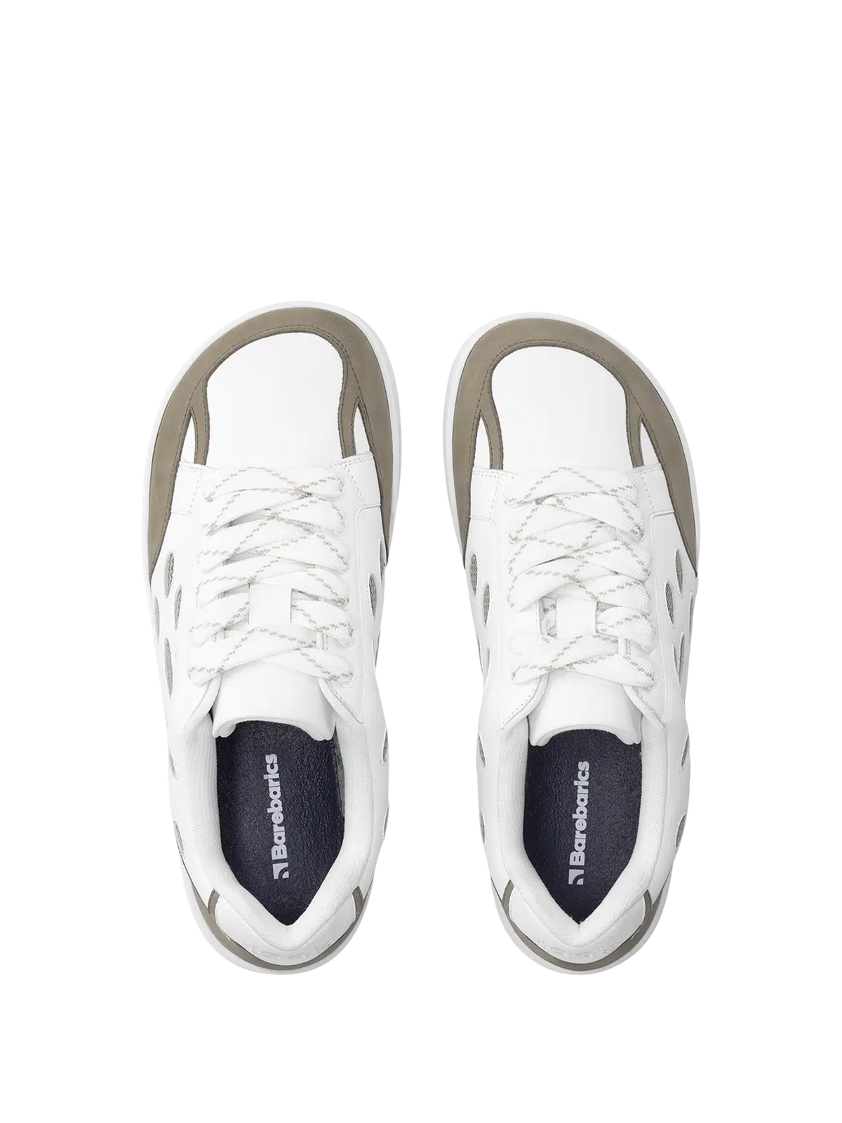 Barfußschuhe Barebarics Fusion - White & Army Brown