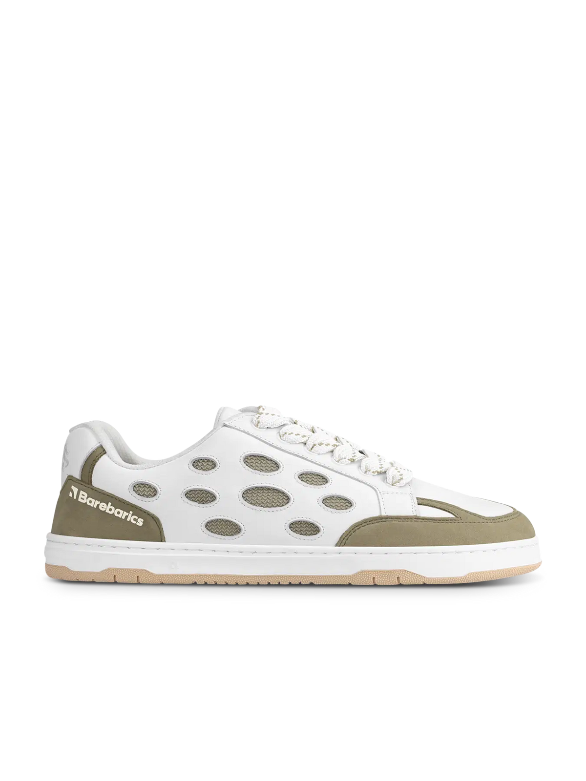Barfußschuhe Barebarics Fusion - White & Army Brown
