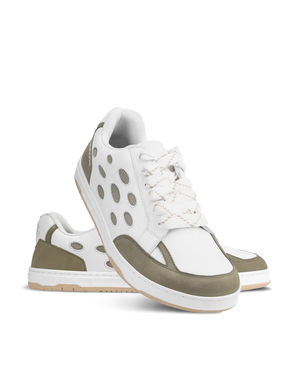 Barfußschuhe Barebarics Fusion - White & Army Brown