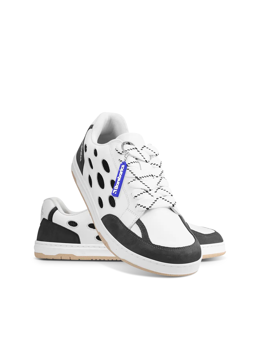 Barefoot Sneakers Barebarics Fusion - White & Charcoal