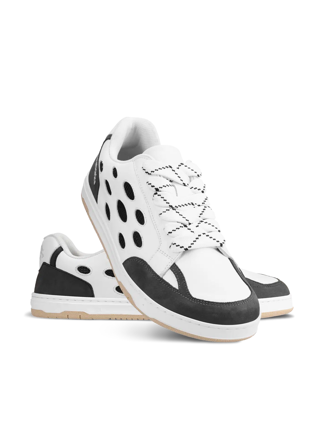 Barefoot Sneakers Barebarics Fusion - White & Charcoal