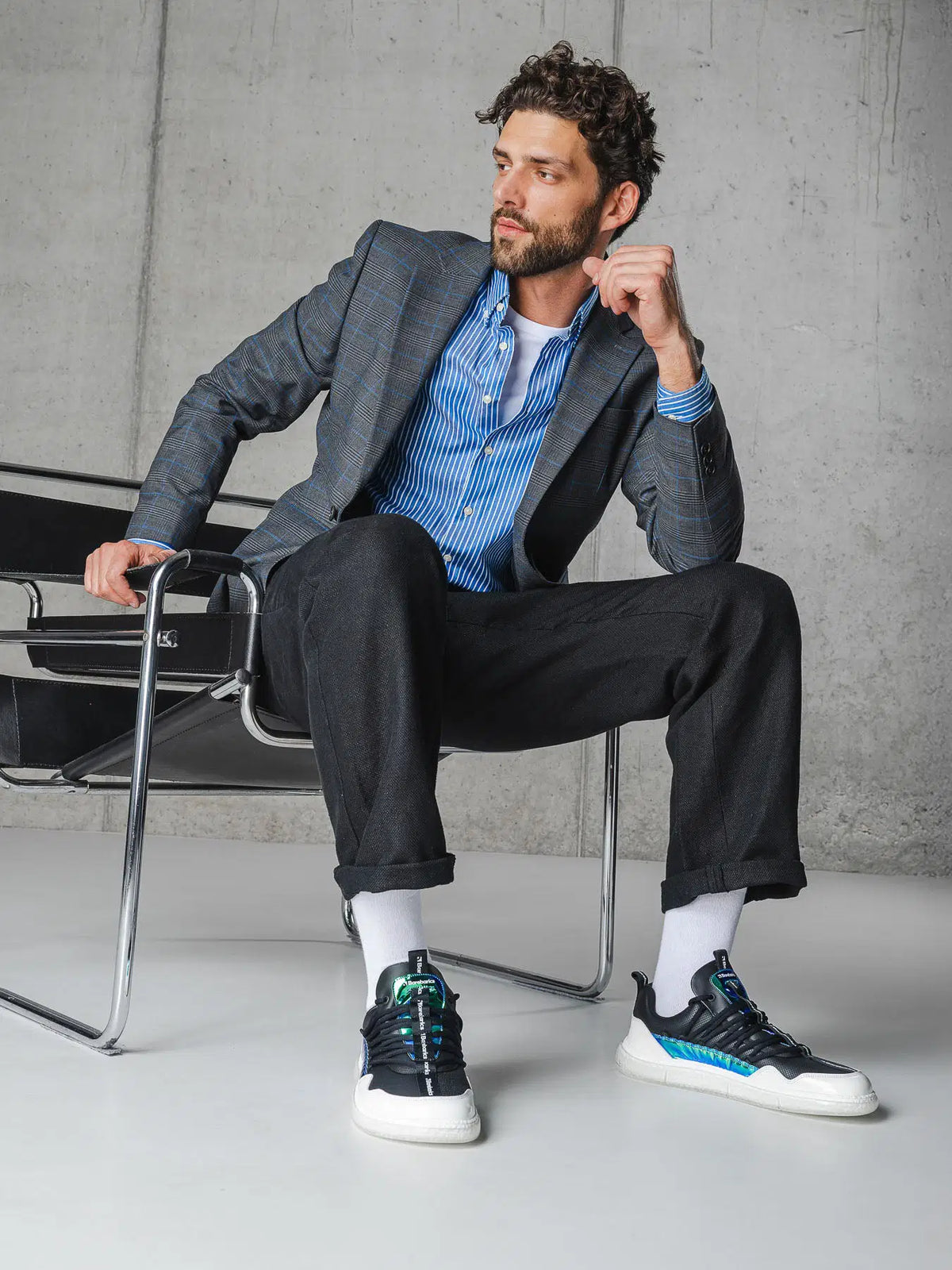 Barfuß-Sneaker Barebarics Futura - Iridescent Black