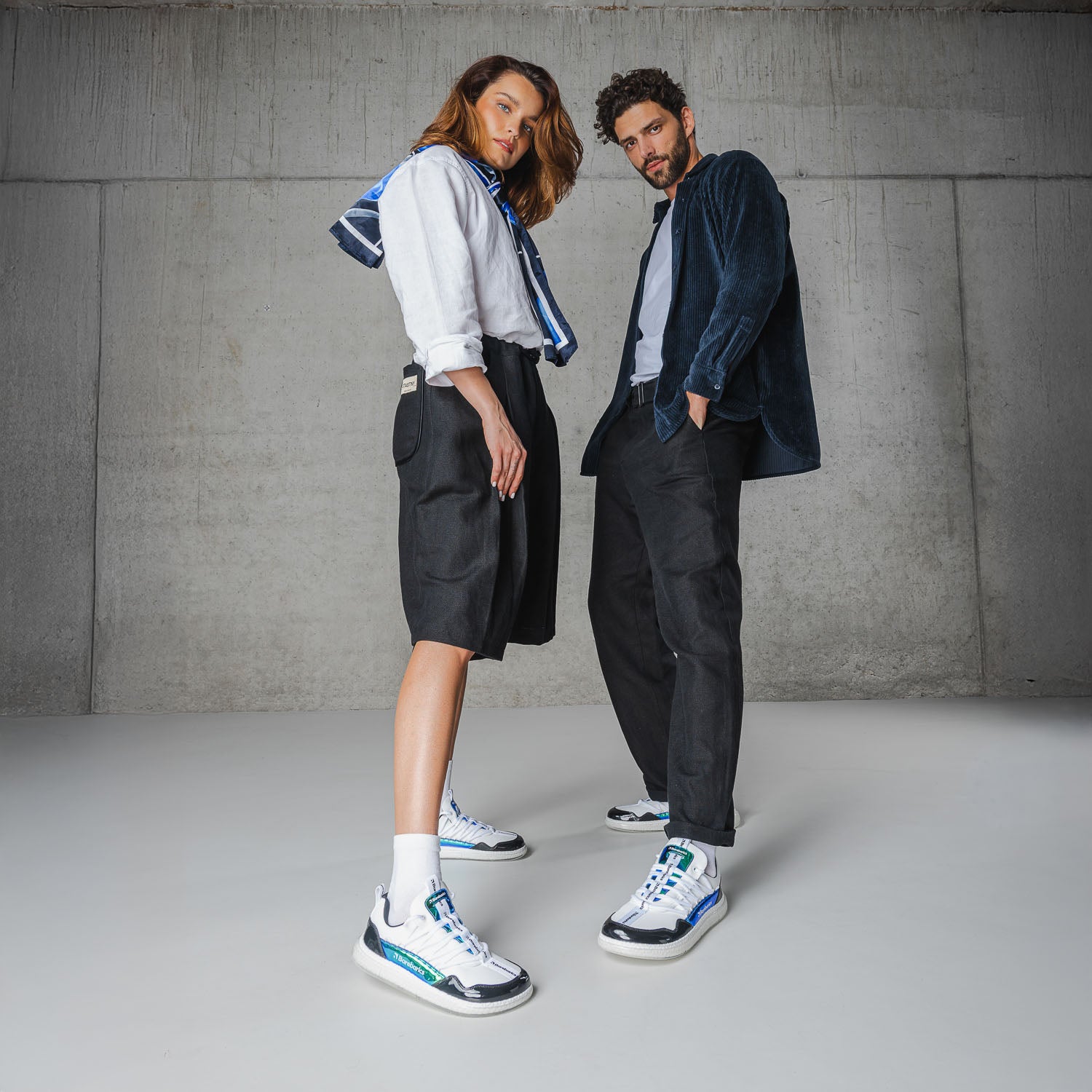 Barfuß-Sneaker Barebarics Futura - Iridescent White