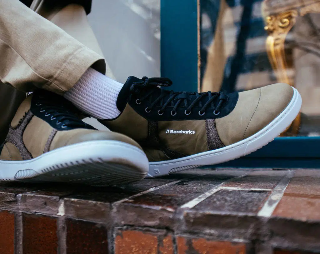 Barfußschuhe Barebarics – Hifly – Dunkelgrün & Grau