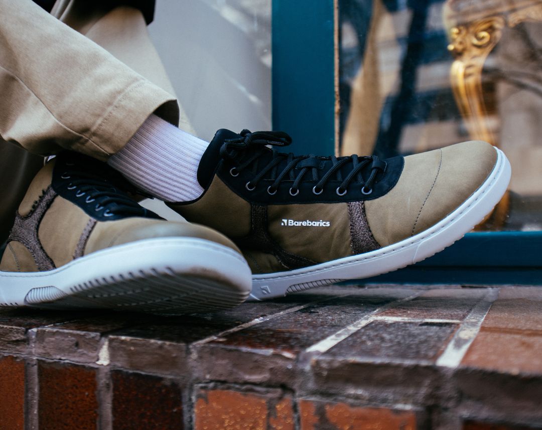 Barfußschuhe Barebarics – Hifly – Dunkelgrün & Grau