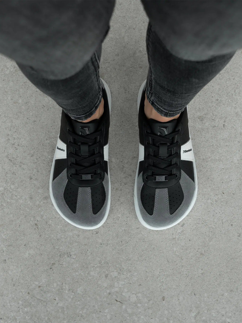 Barfuß-Sneaker Barebarics Icara - Schwarz & Dunkelgrau