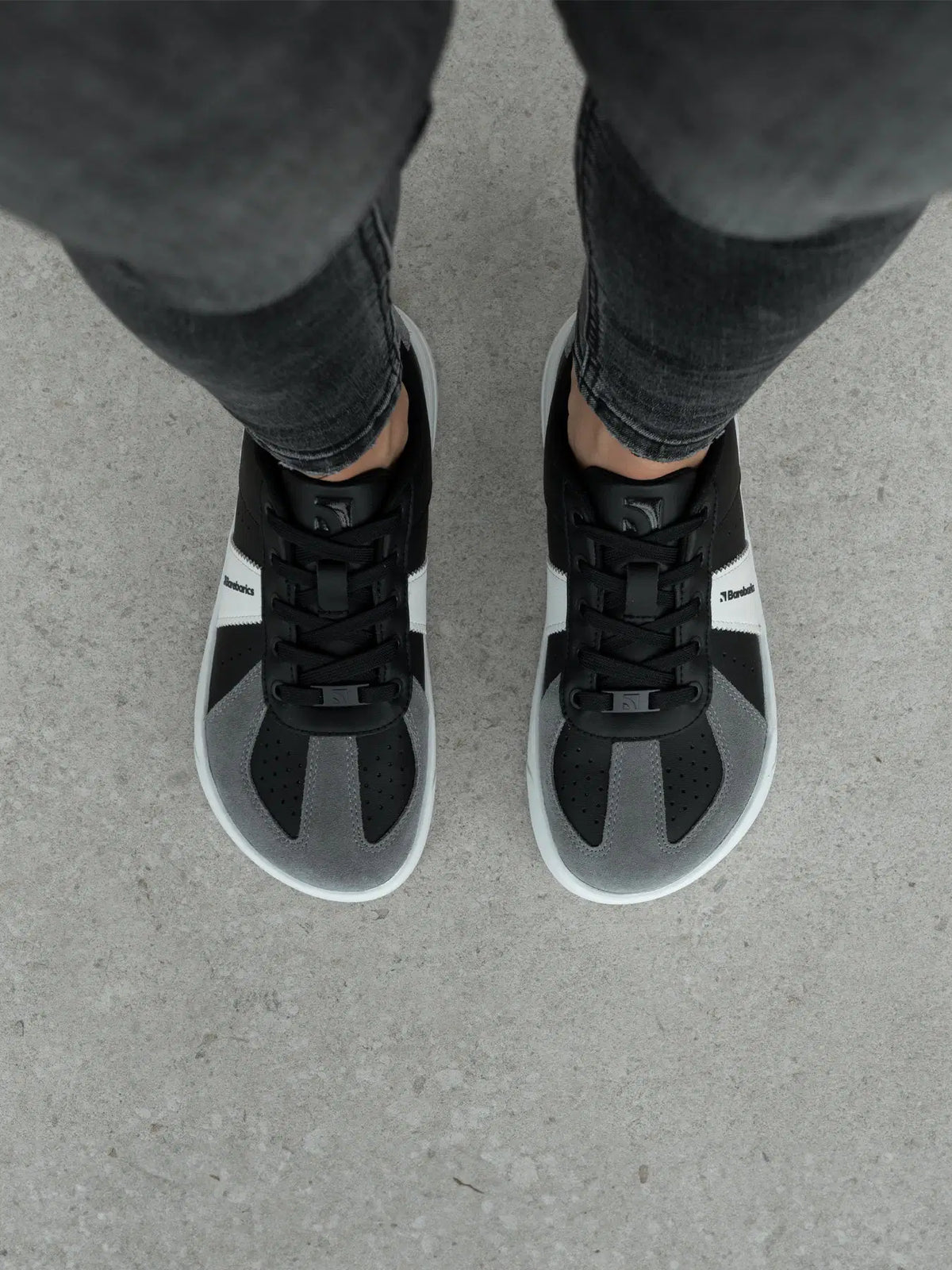 Barfuß-Sneaker Barebarics Icara - Schwarz & Dunkelgrau