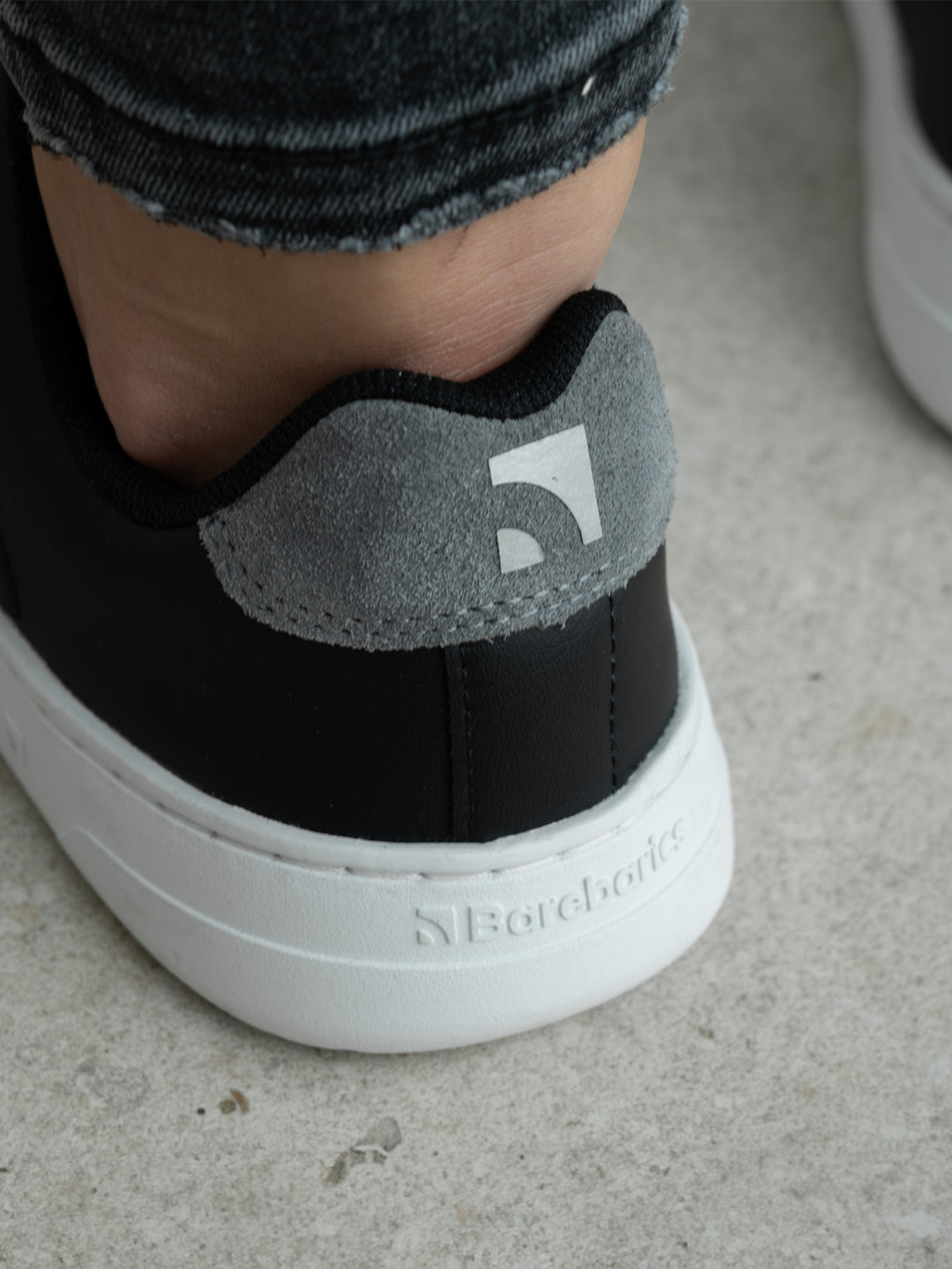 Barefoot Sneakers Barebarics Icara - Black & Dark Grey