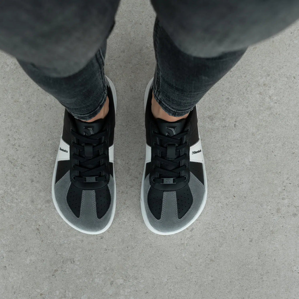Barfuß-Sneaker Barebarics Icara - Schwarz & Dunkelgrau