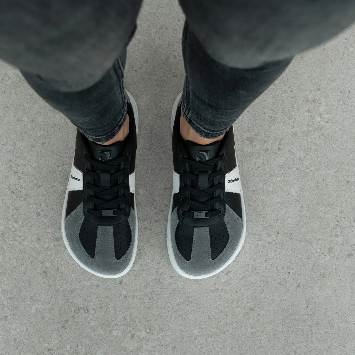 Barfuß-Sneaker Barebarics Icara - Schwarz & Dunkelgrau