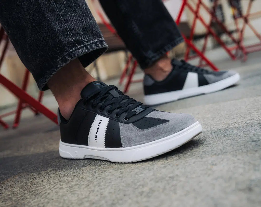 Barfuß-Sneaker Barebarics Icara - Schwarz & Dunkelgrau