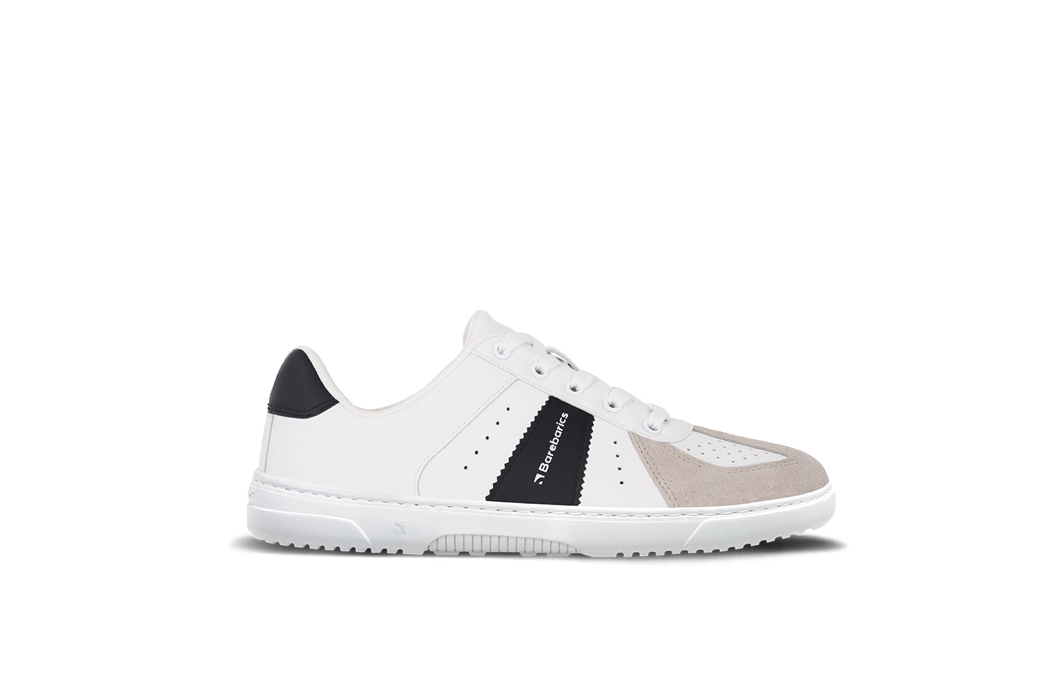 Barfuß-Sneaker Barebarics Icara – Weiß & Beige