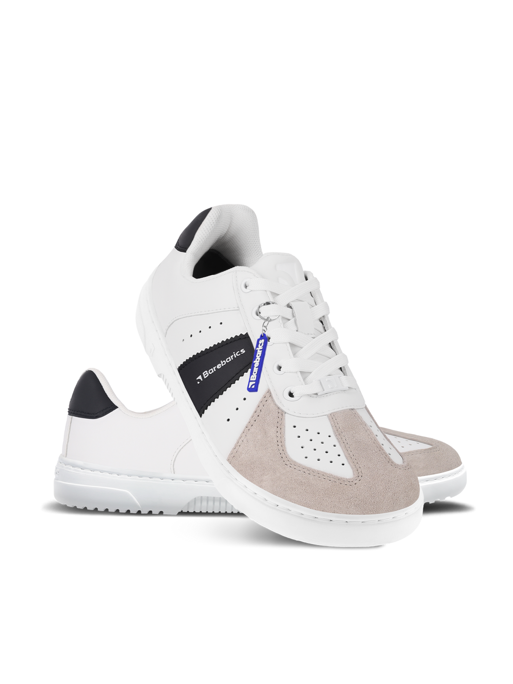 Barfuß-Sneaker Barebarics Icara – Weiß & Beige