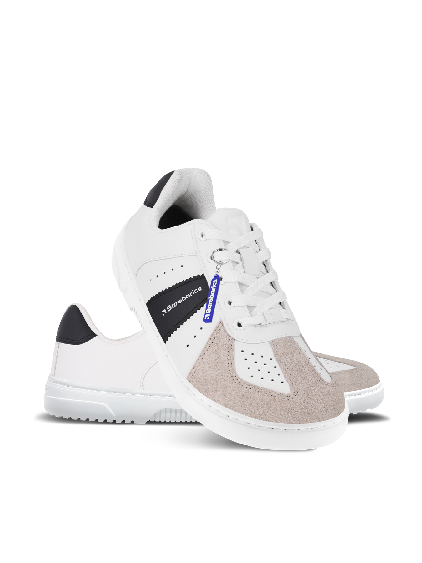 Barfuß-Sneaker Barebarics Icara – Weiß & Beige
