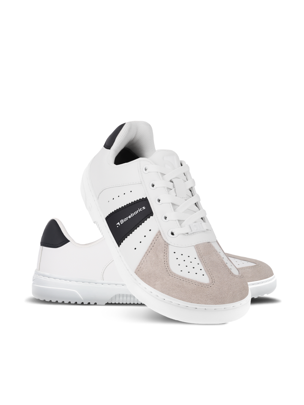 Barfuß-Sneaker Barebarics Icara – Weiß & Beige